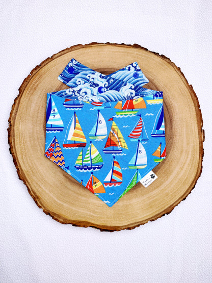 Sailboats And Waves Bandana