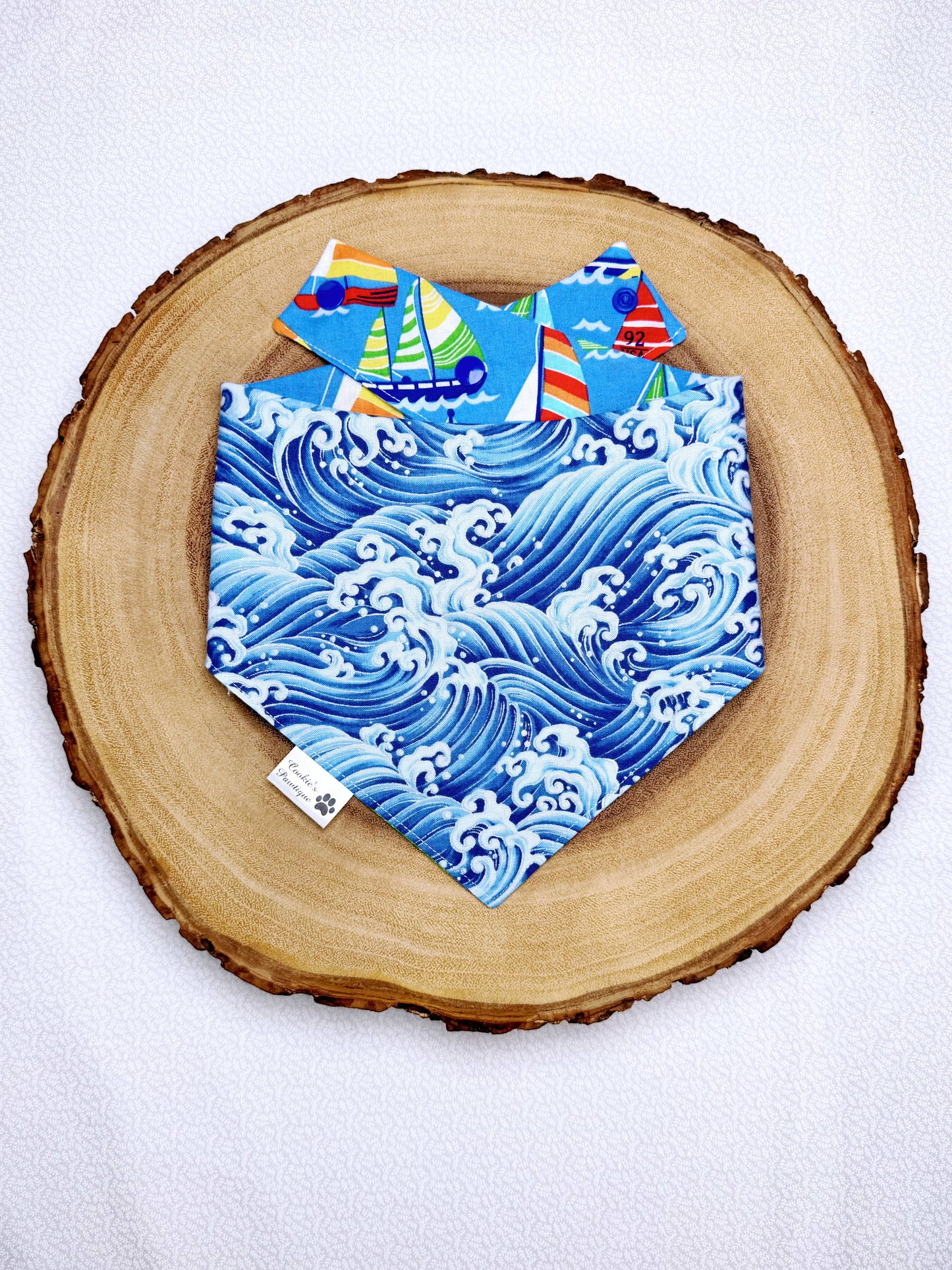 Sailboats And Waves Bandana