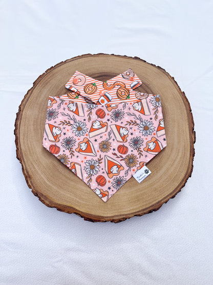 Floral Pumpkin Pies and Coffee Donuts Bandana