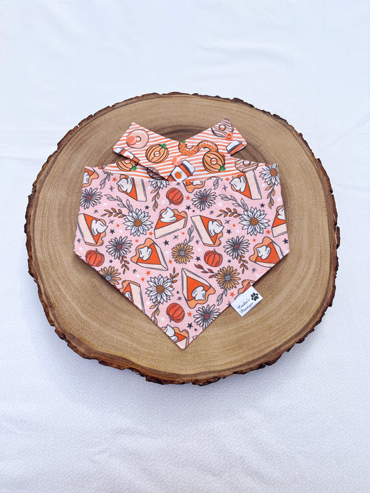 Floral Pumpkin Pies and Coffee Donuts Bandana