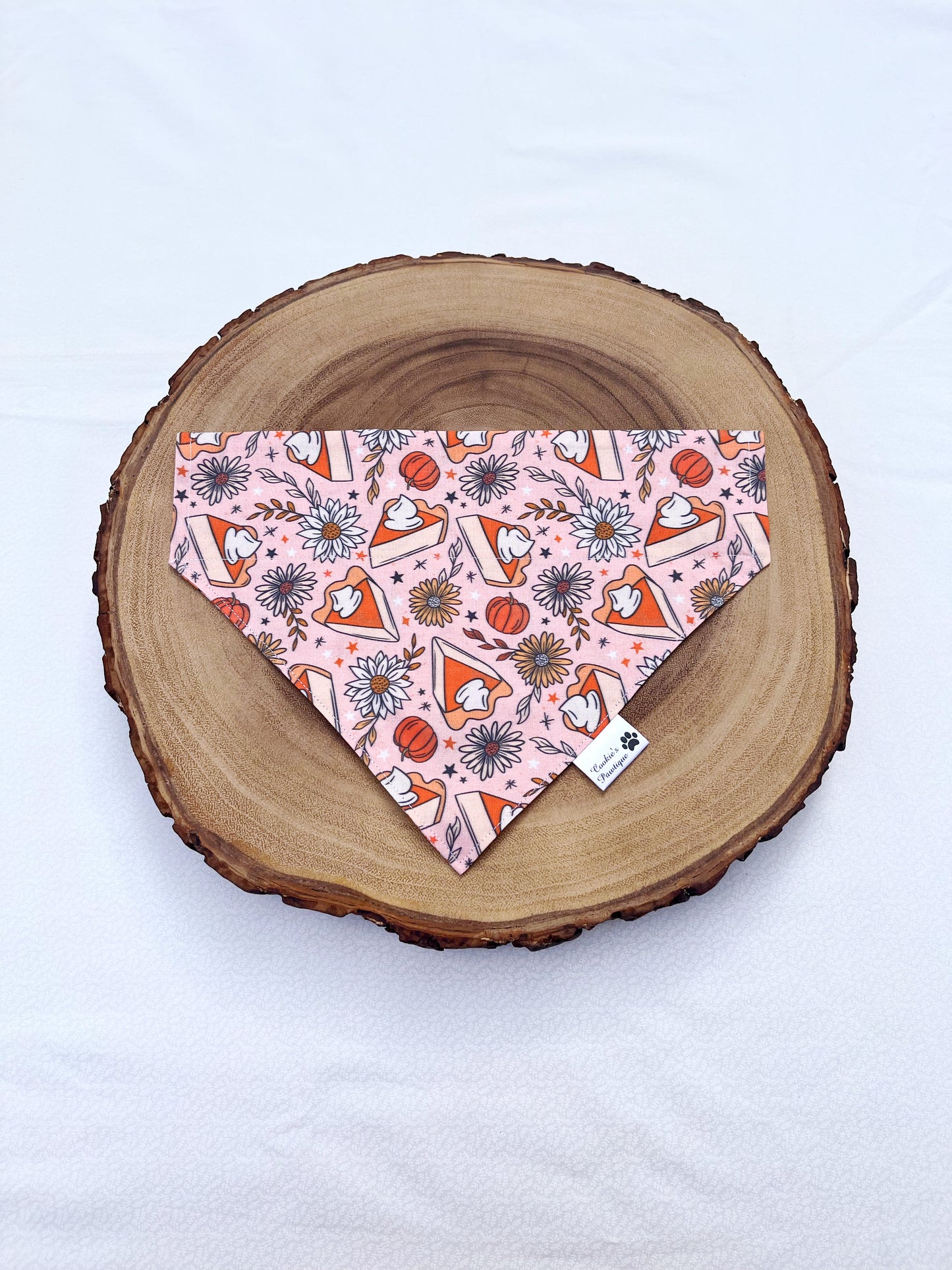 Floral Pumpkin Pies and Coffee Donuts Bandana