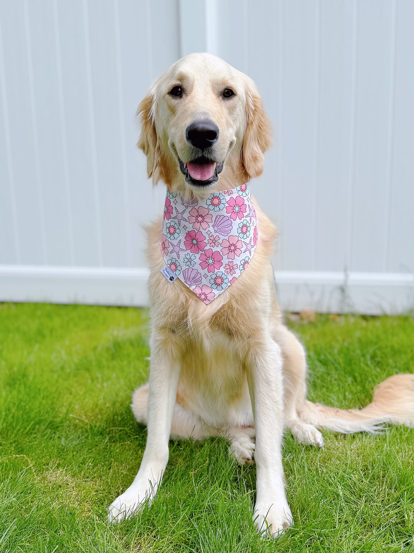 Floral Seashell And Summer Vibes Bandana