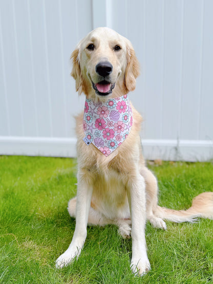 Floral Seashell And Summer Vibes Bandana