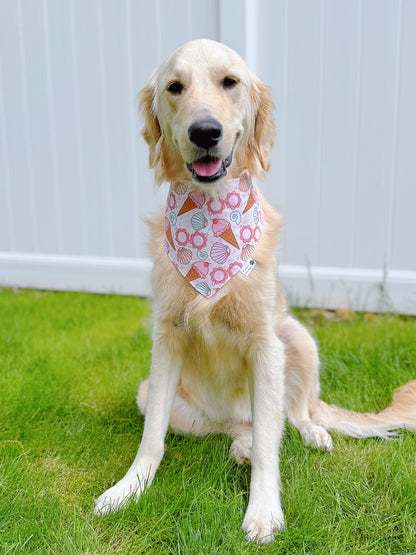 Floral Seashell And Summer Vibes Bandana