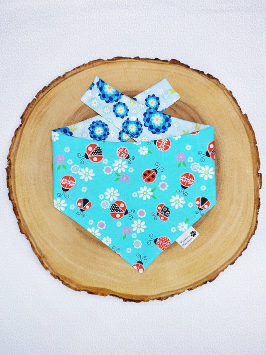 Ladybugs and Floral Bandana