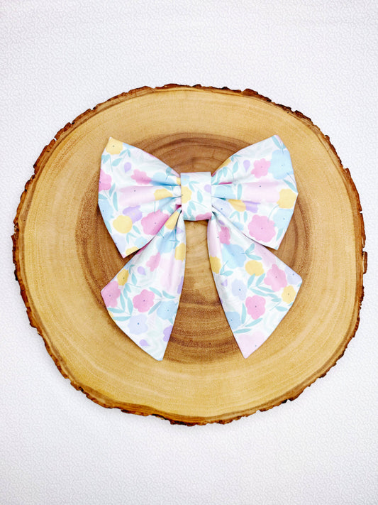 Pastel Floral Bow
