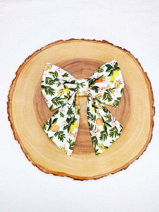 Citrus Floral Bow