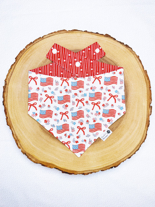 Patriotic Bows and Flags