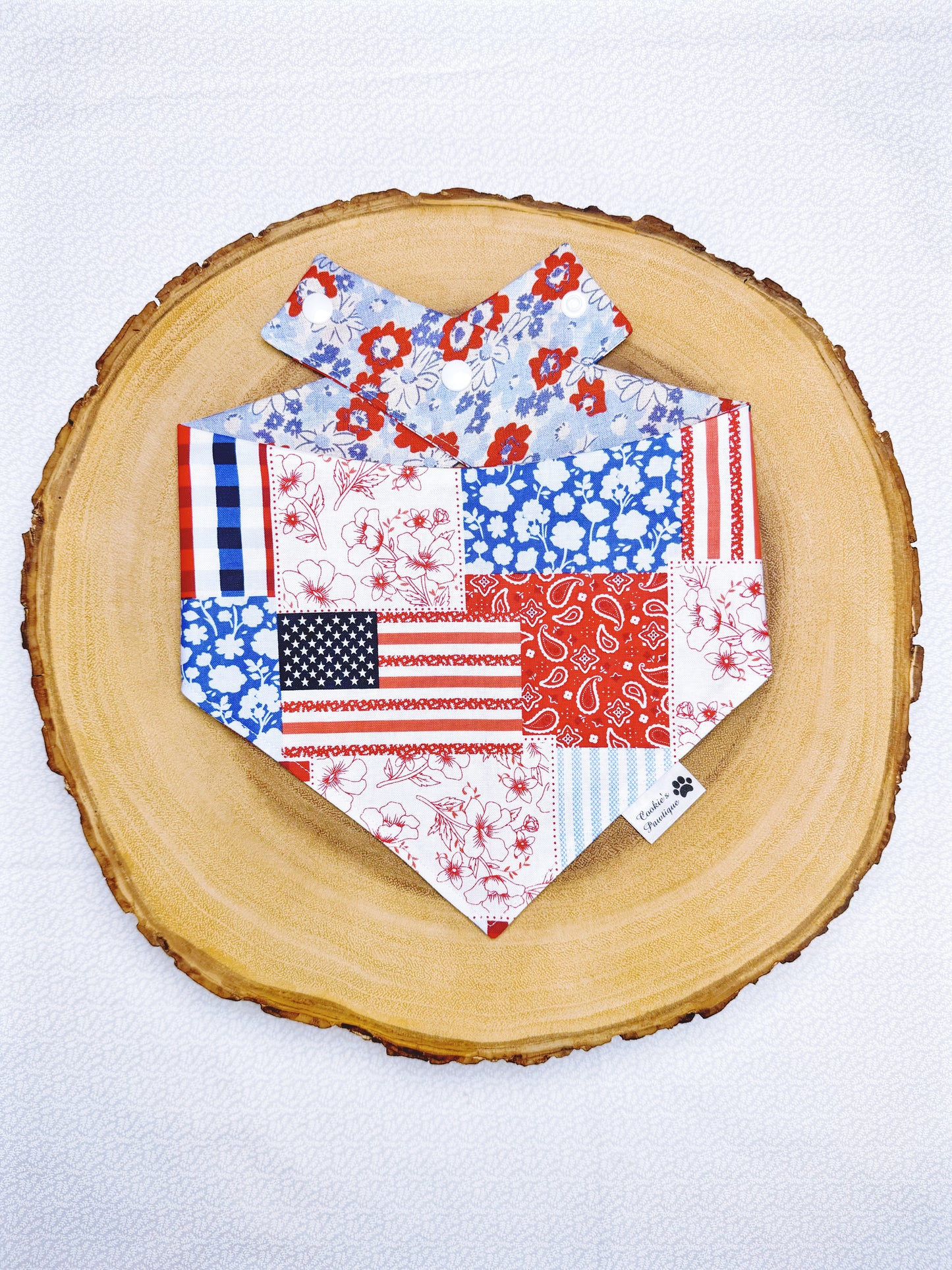 Patriotic Floral Patchwork