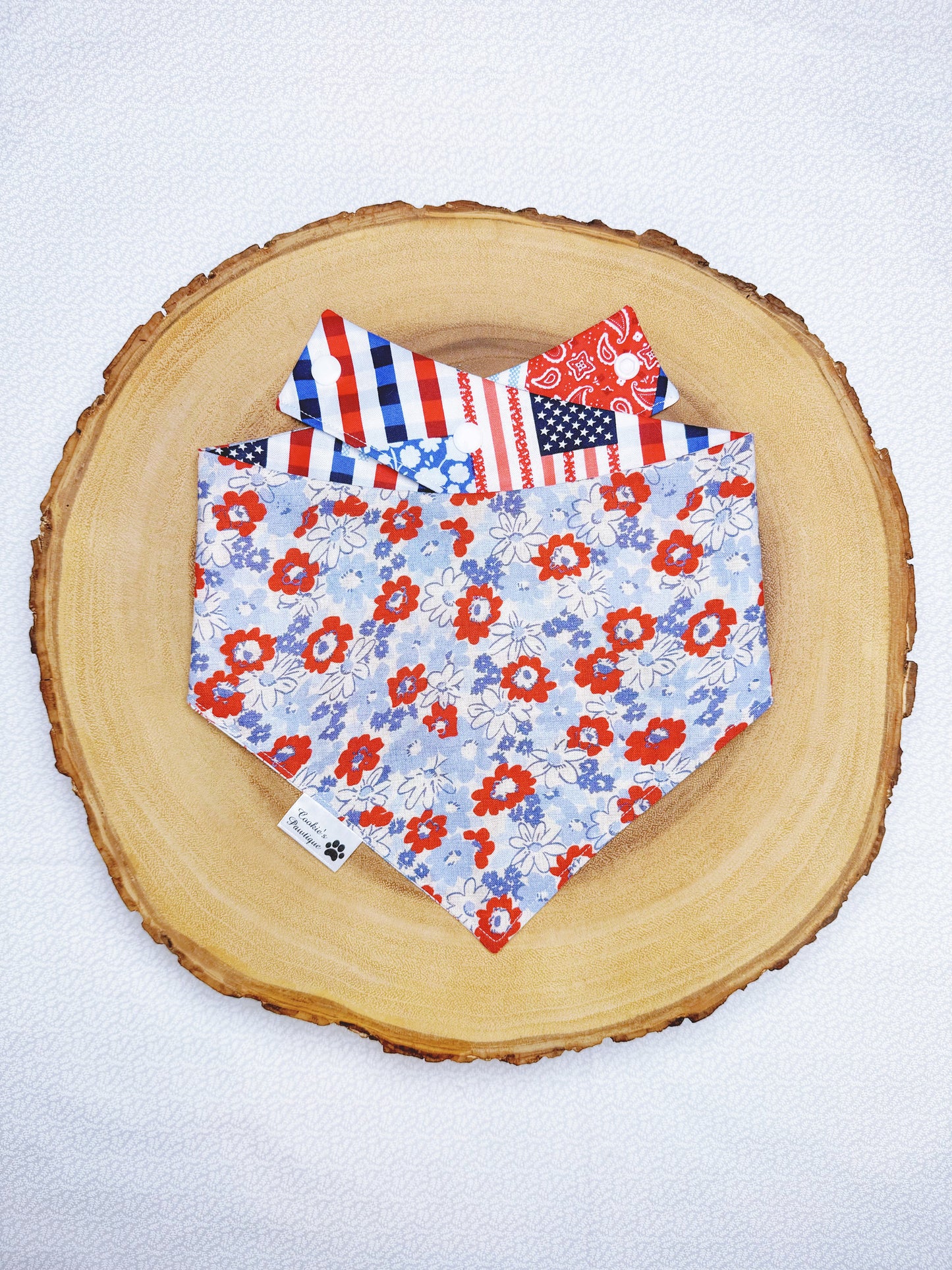 Patriotic Floral Patchwork