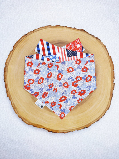 Patriotic Floral Patchwork