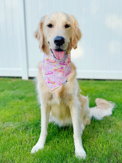 Barbie Roller Skates And Checkered Bandana