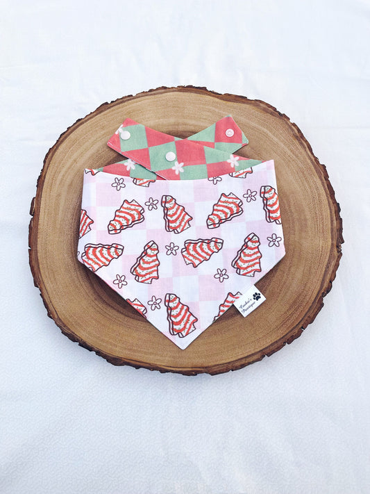 Christmas Tree Cakes and Checkerboard Bandana