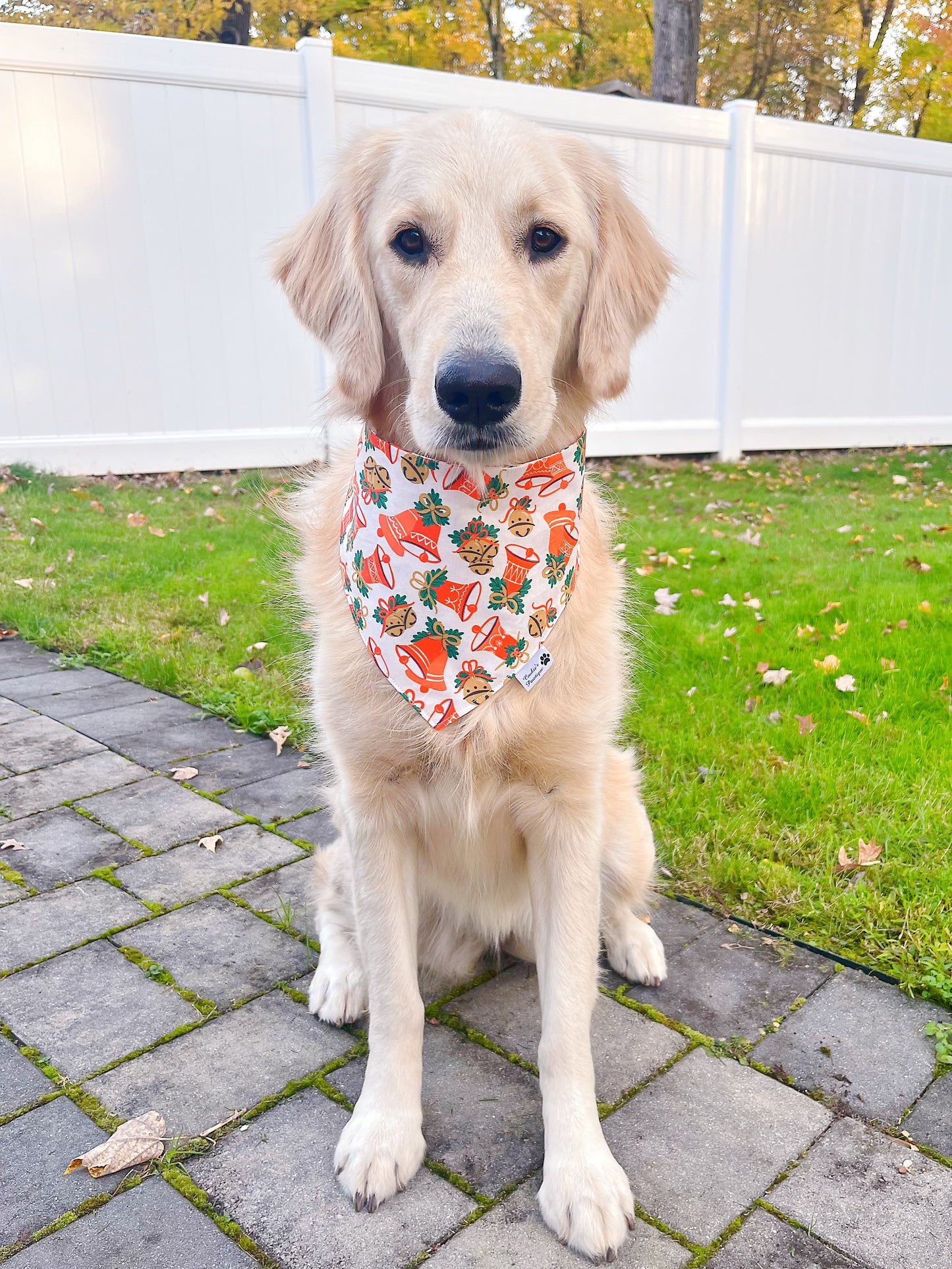 Vintage Christmas Bells And Toys Bandana