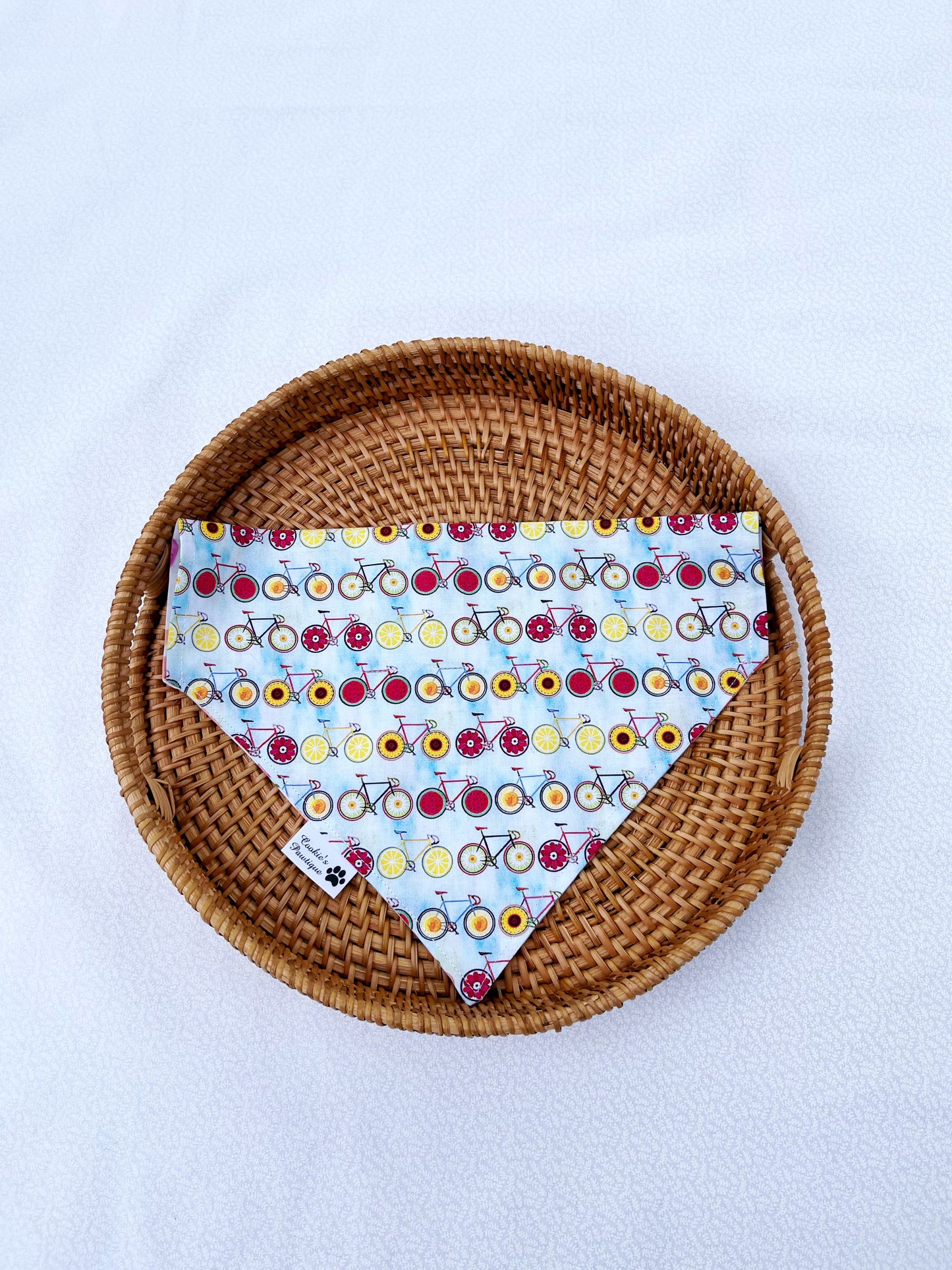 Bicycle And Flower In Spring Bandana