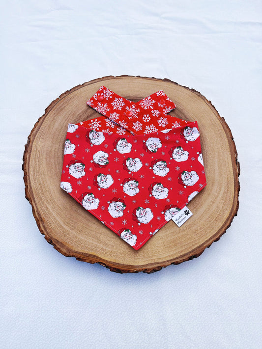 Santa and Snowflakes Bandana