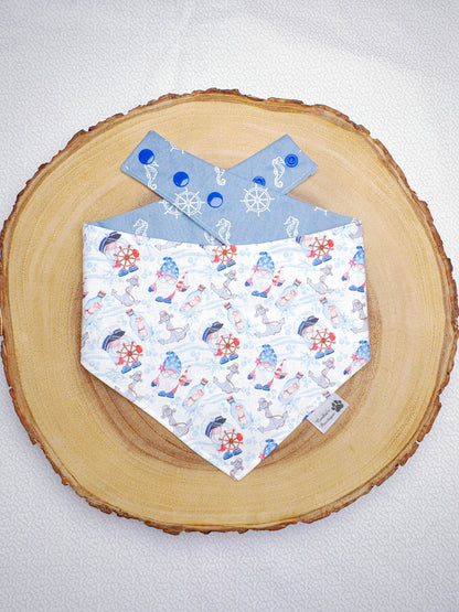 Nautical Gnomes and Seahorses Bandana