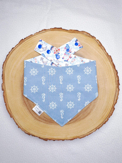 Nautical Gnomes and Seahorses Bandana