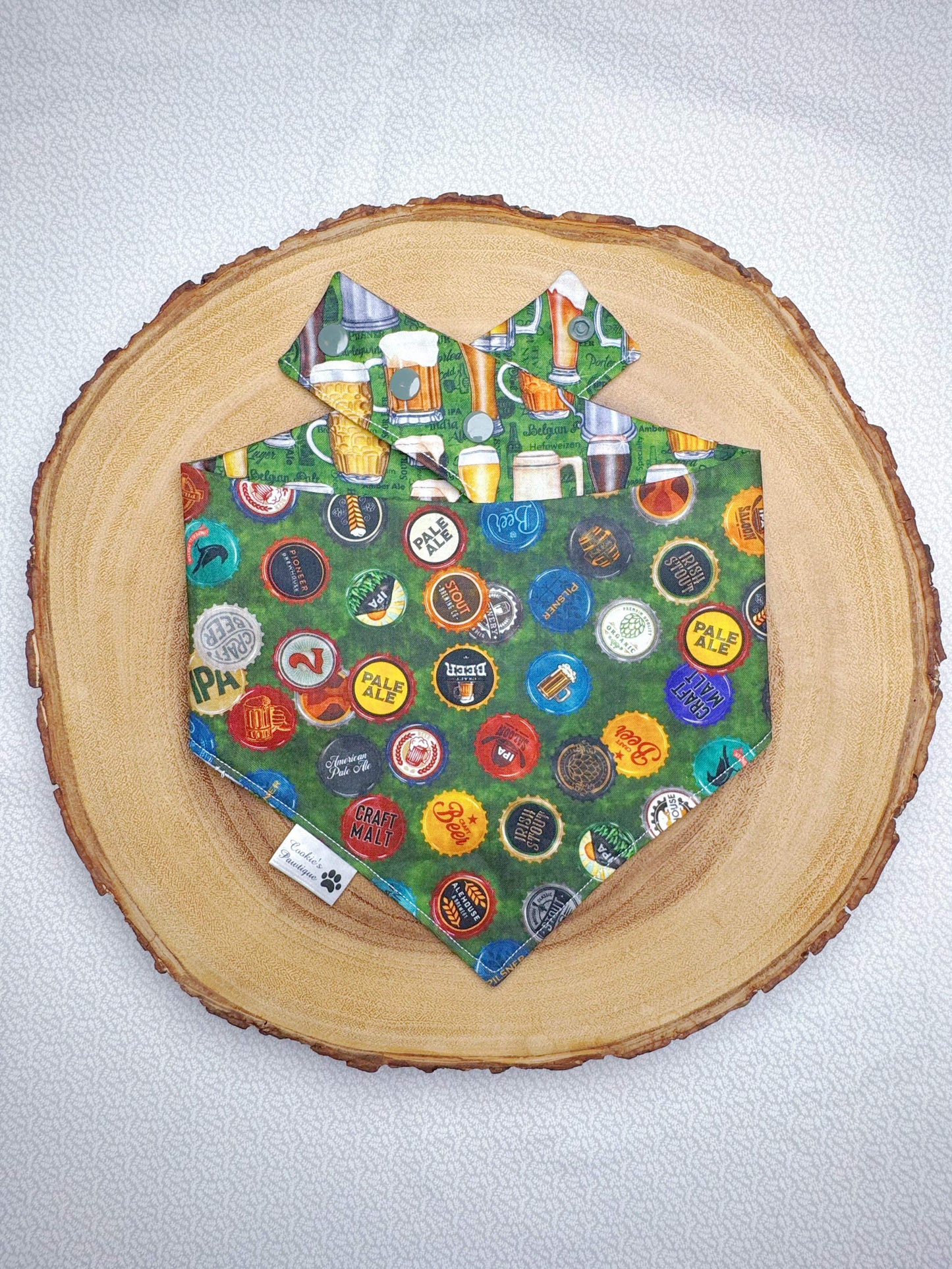 Beer and Bottle Caps Bandana