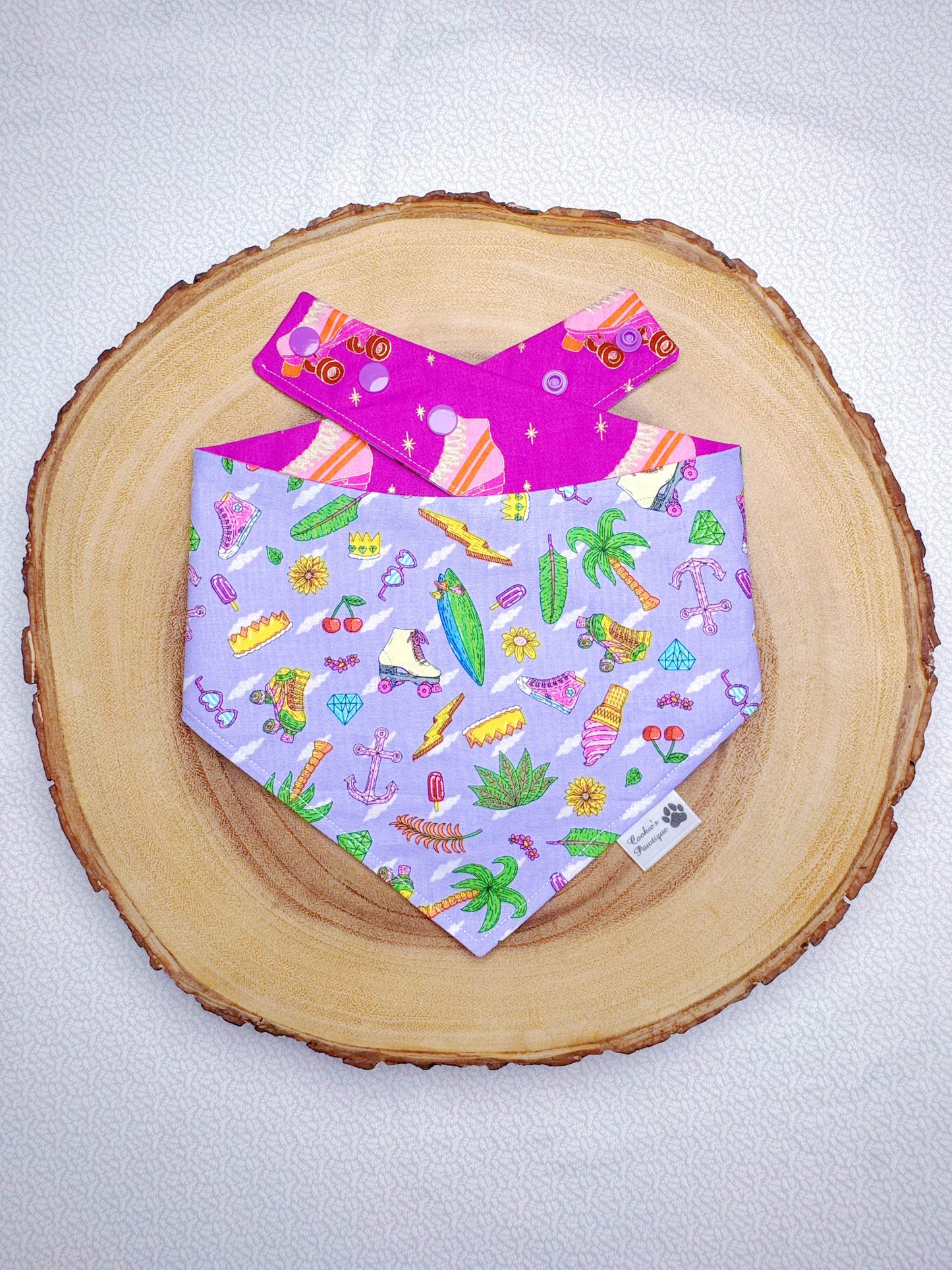 Retro Summer Roller Skates Bandana