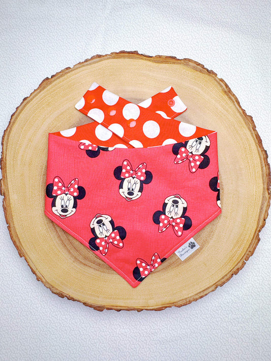Minnie Mouse and Red Polka Dots Bandana