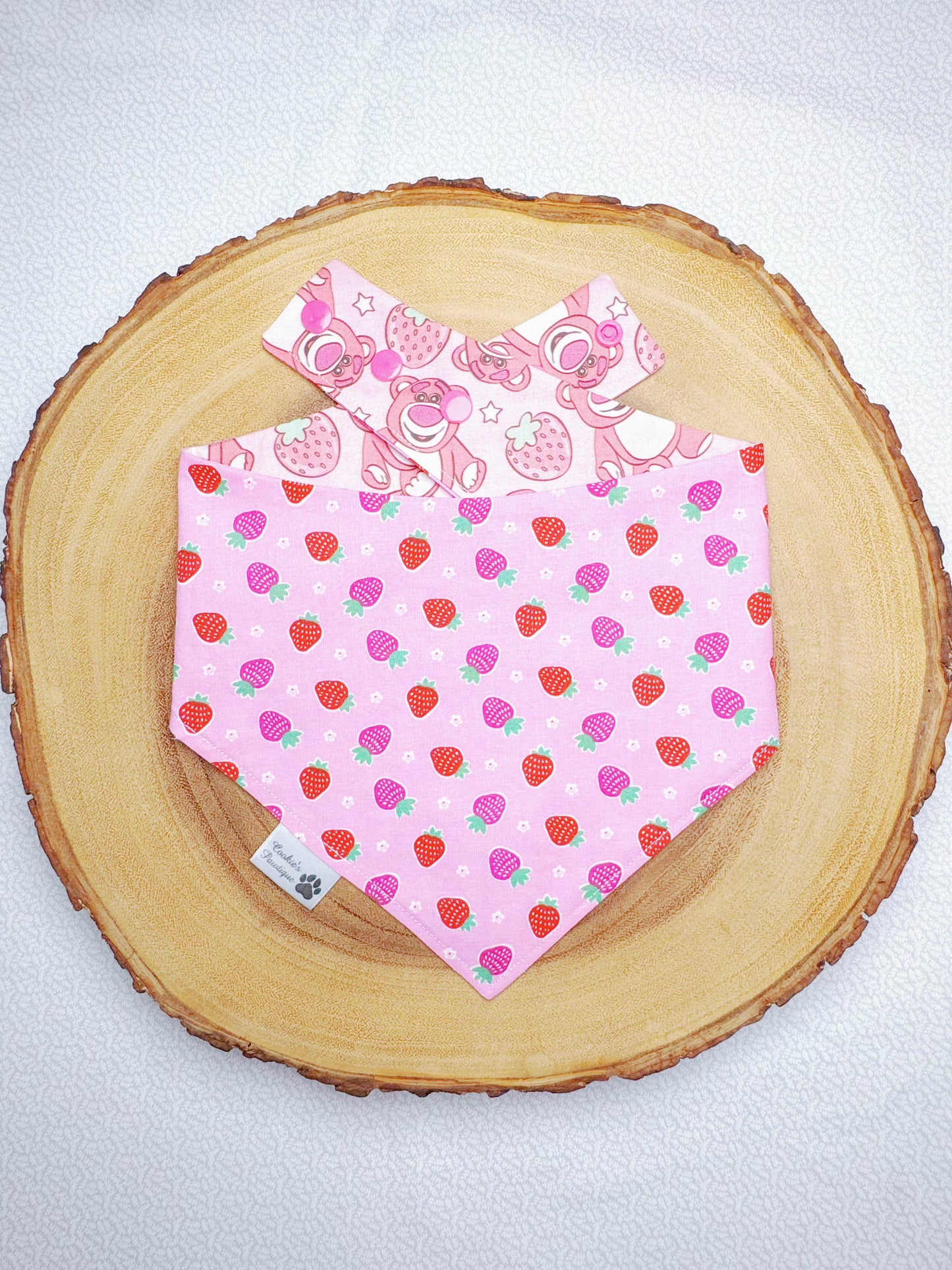 Strawberry Bear Bandana