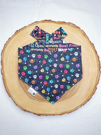 Dog Words and Paws Bandana