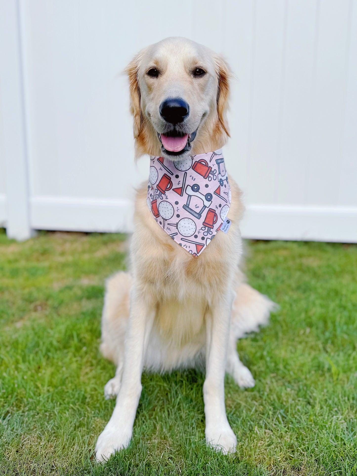 Pink Golf Bandana