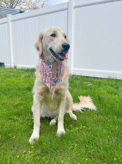 Giraffe In The Garden Bandana