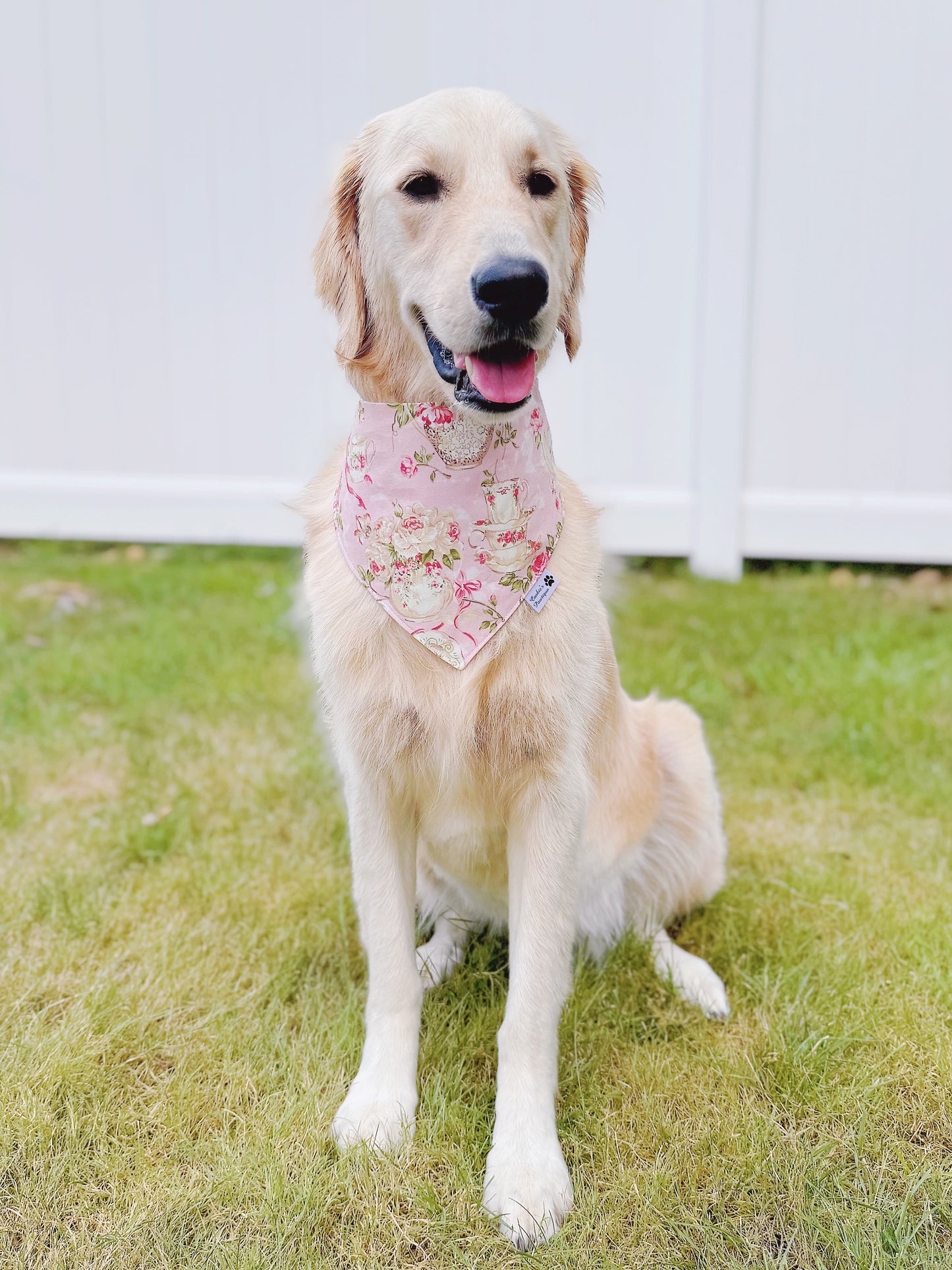 Pastel English Tea Party Garden Bandana