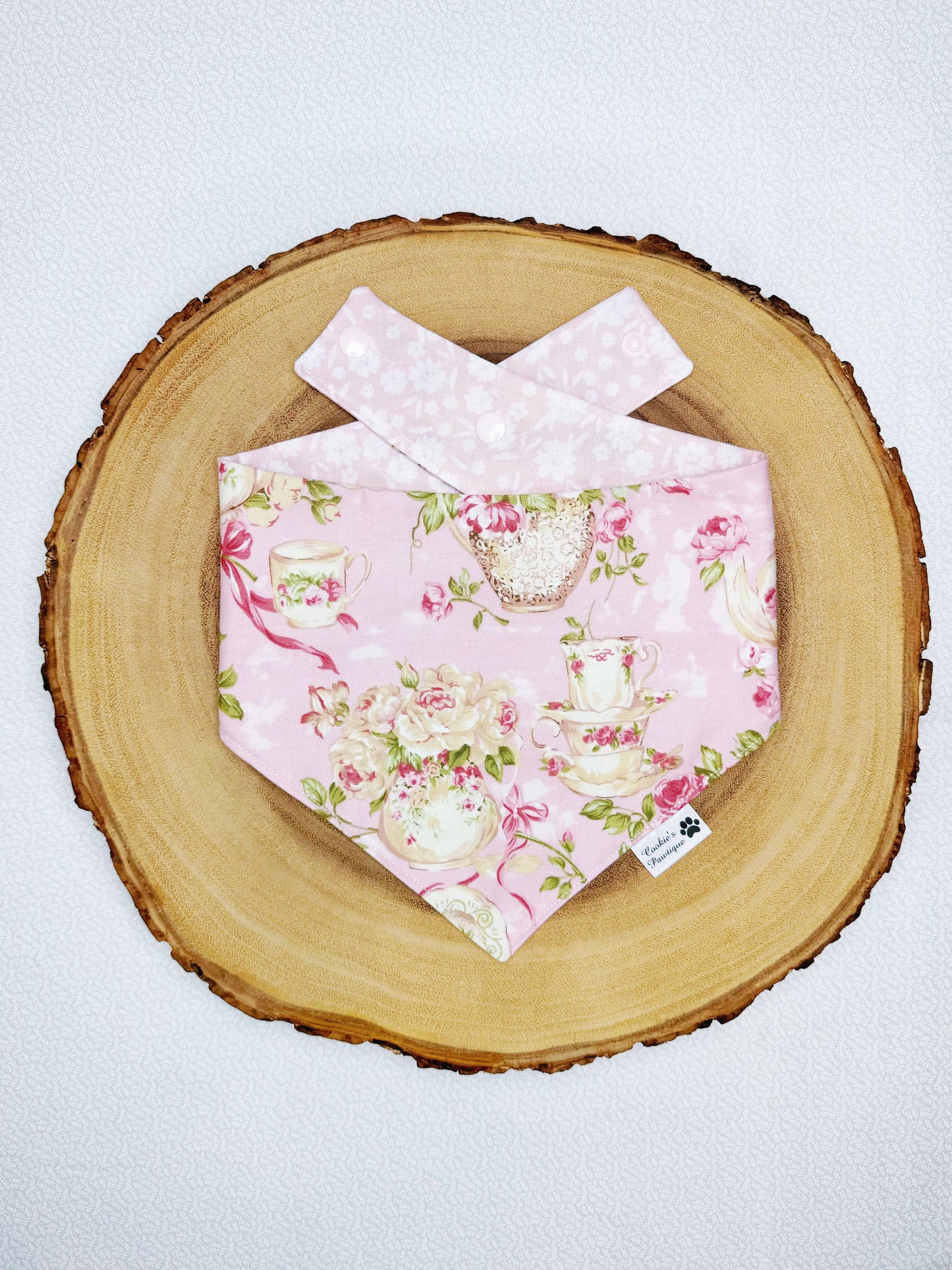 Pastel English Tea Party Garden Bandana