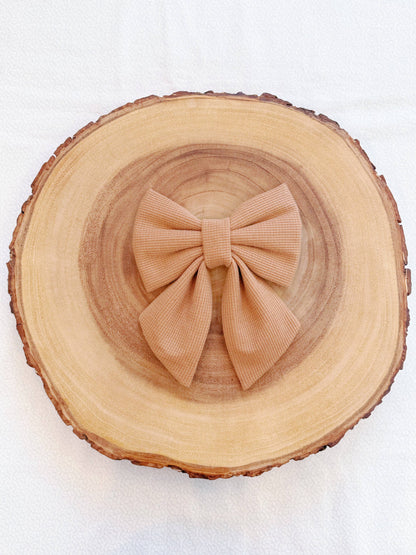 Mocha Knit Bow
