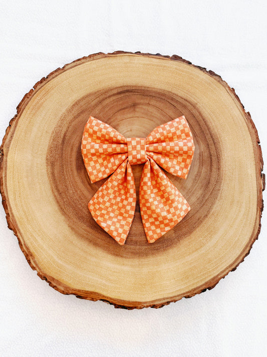 Fall Mini Checks Bow