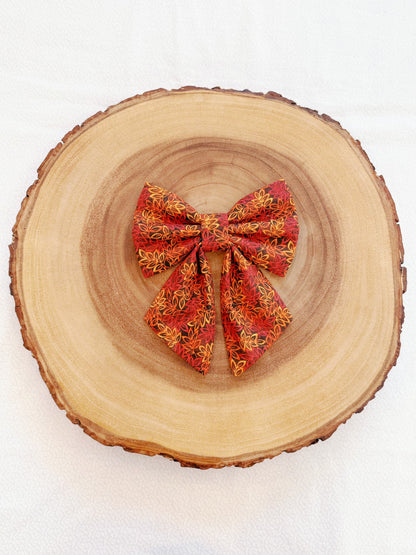 Fall Leaves Bow