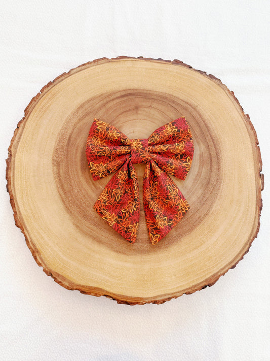 Fall Leaves Bow