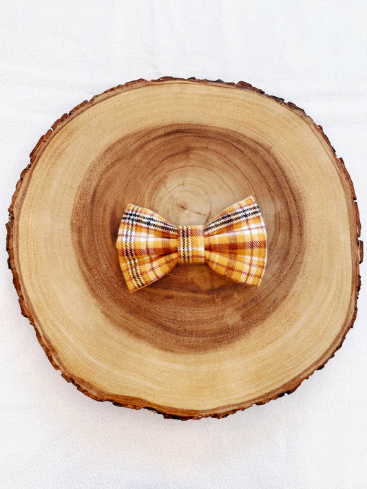 Flannel Fall Plaid Bow - 1