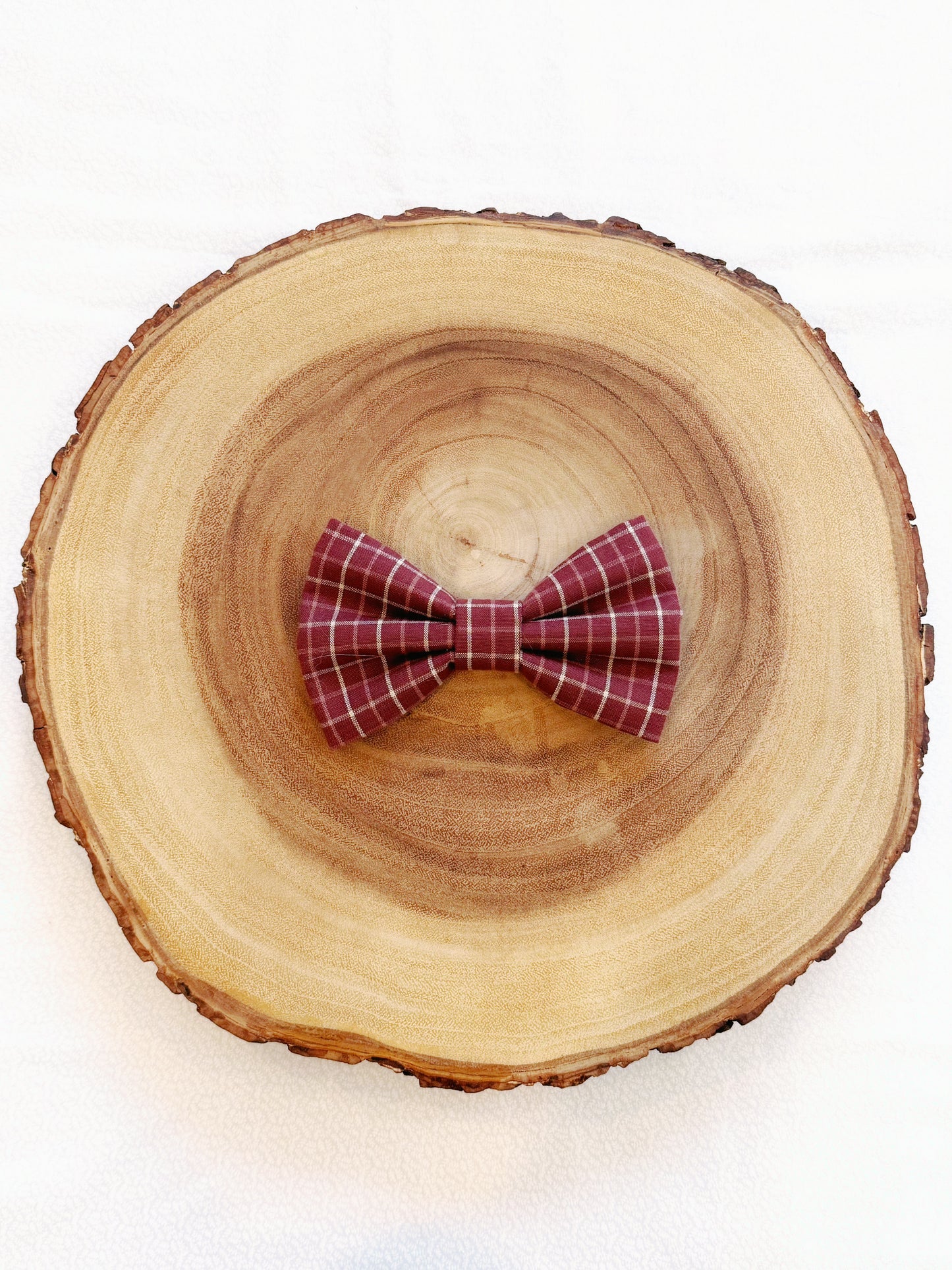 Brown Plaid Bow
