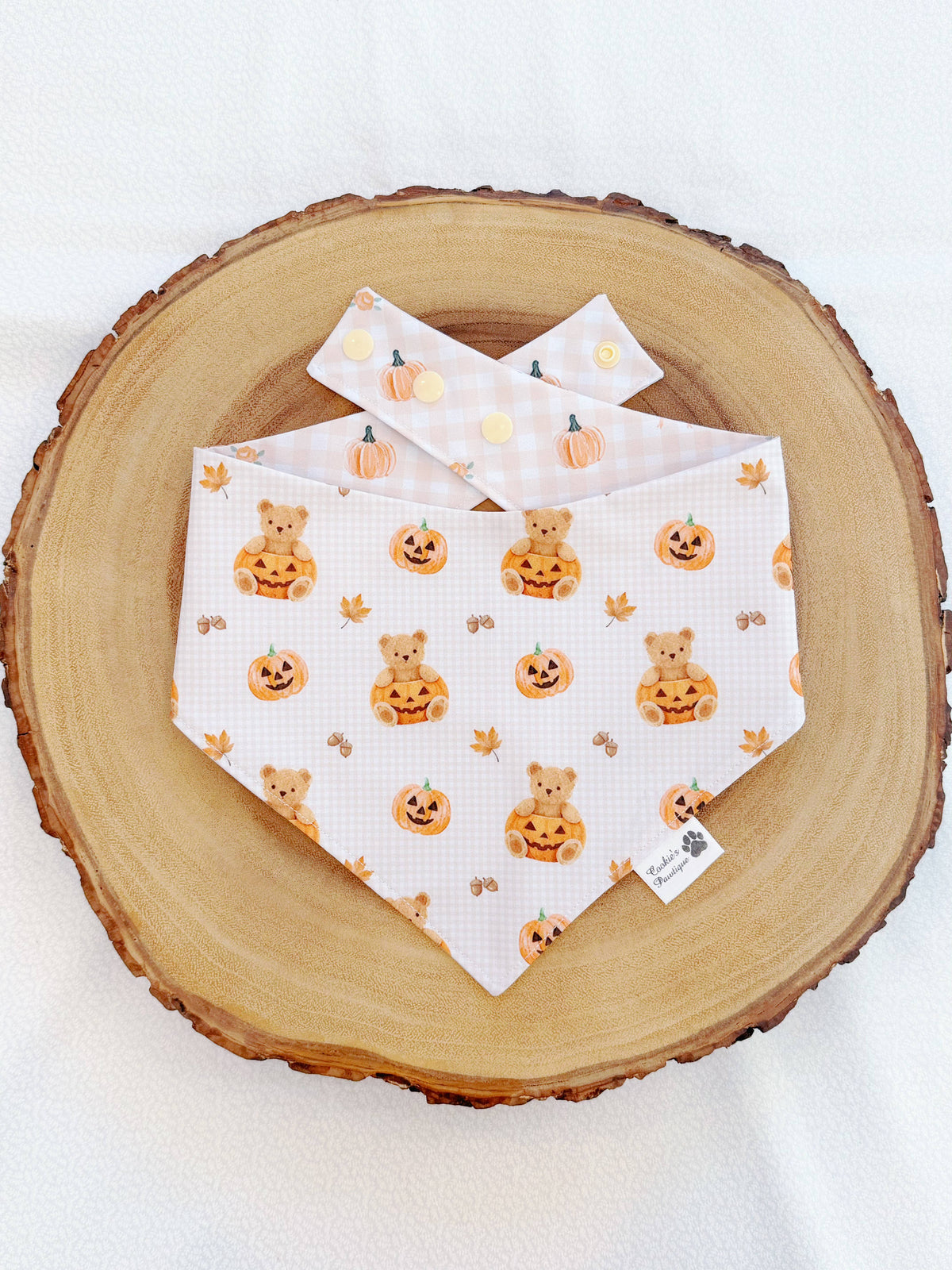 [Performance] Pumpkin Teddy Bear Bandana