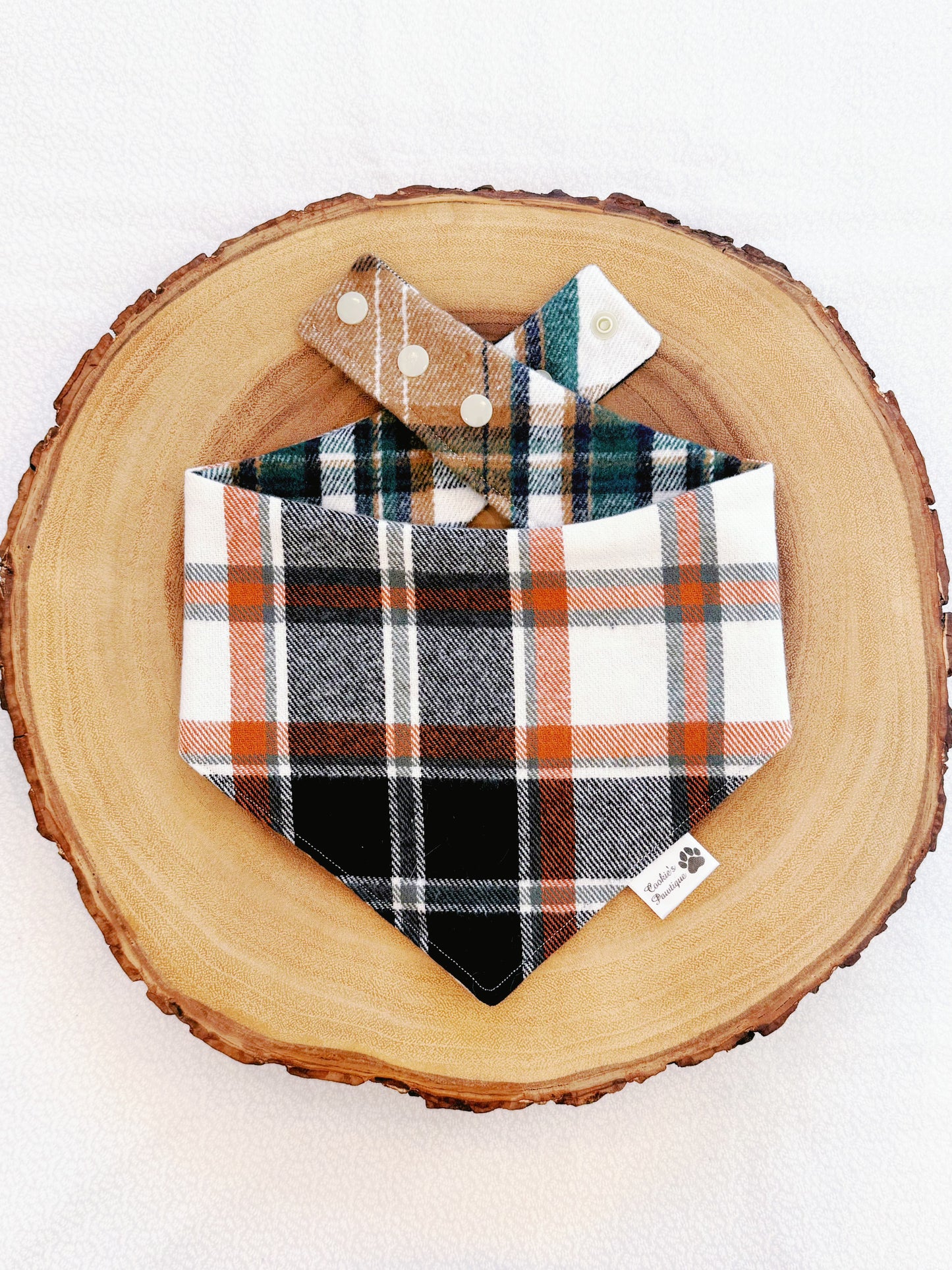 Flannel Fall Plaid Bandana - 4
