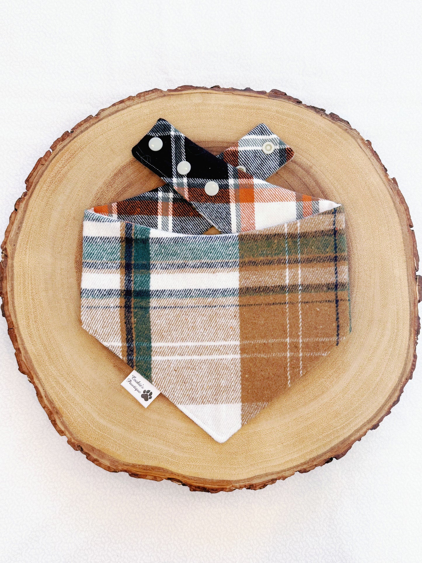 Flannel Fall Plaid Bandana - 4