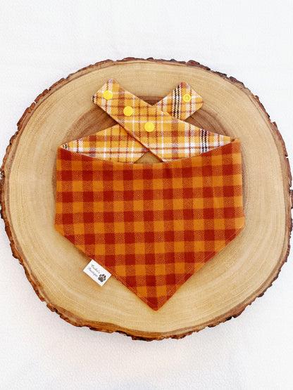 Flannel Fall Plaid Bandana - 3
