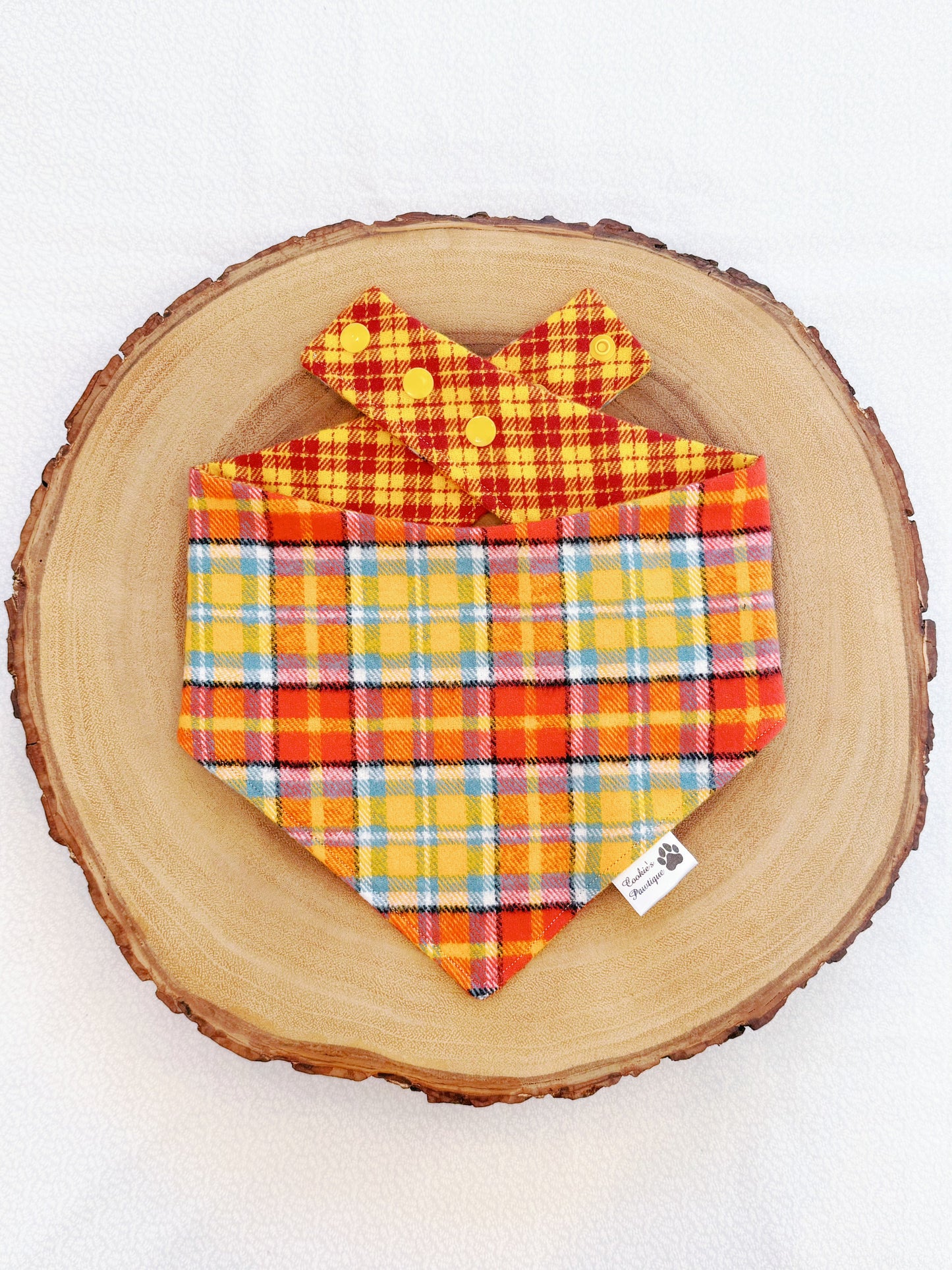 Flannel Fall Plaid Bandana - 1