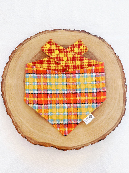 Flannel Fall Plaid Bandana - 1