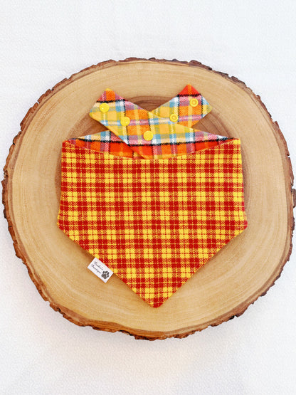 Flannel Fall Plaid Bandana - 1