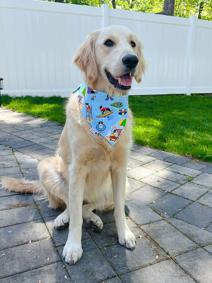 Surfing Dogs Beach Fun Bandana