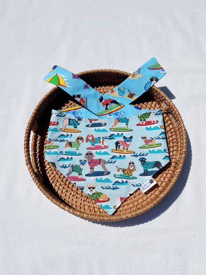 Surfing Dogs Beach Fun Bandana