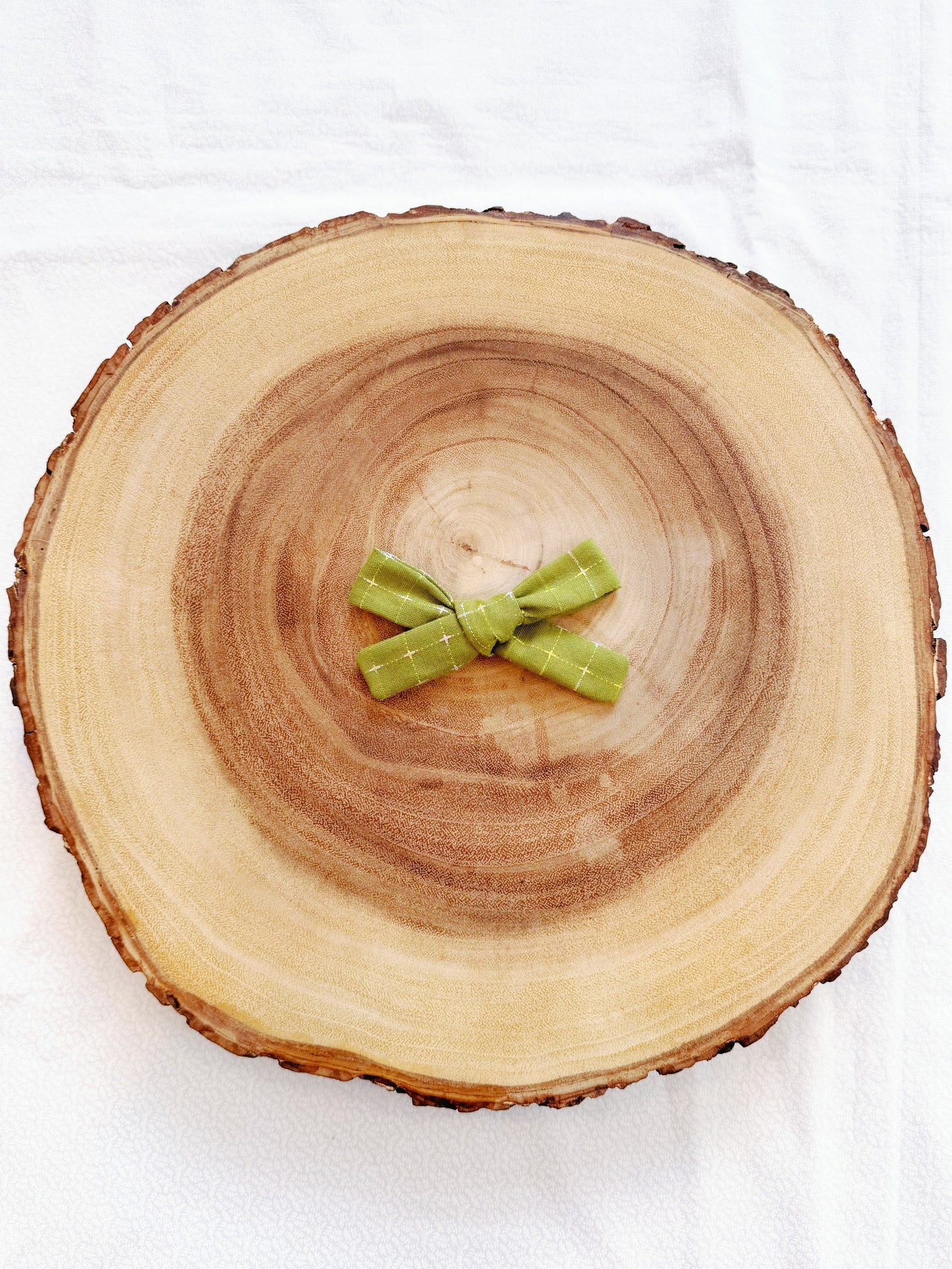 Olive Stitches Hair Bow