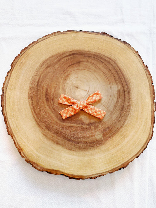 Fall Mini Checks Hair Bow