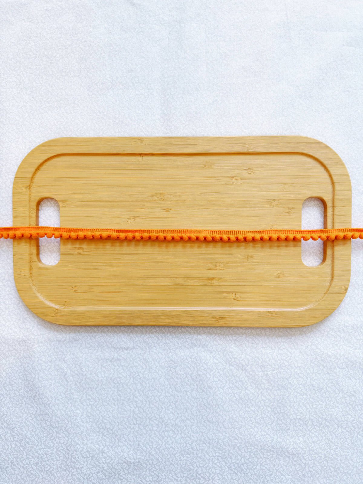 Mini Orange Pom Pom Trim