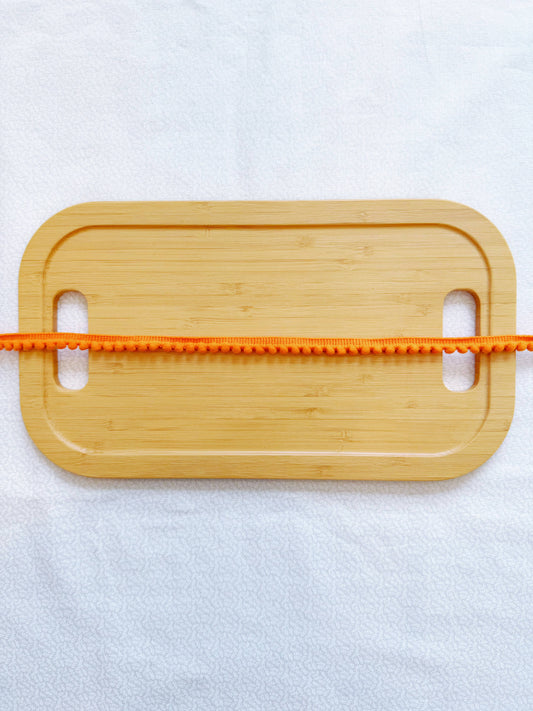 Mini Orange Pom Pom Trim